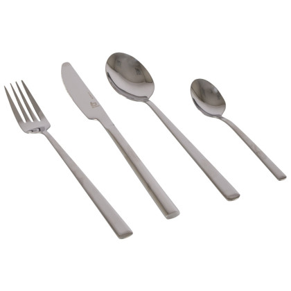 Zestaw sztućców Bo-Camp Cutlery set 4 pcs srebrny Silver