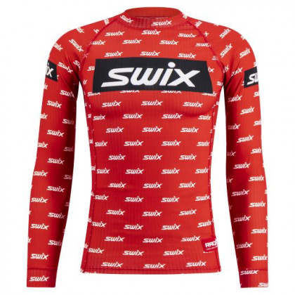 Męska koszulka Swix RaceX czerwony/biały Swix Red Logo