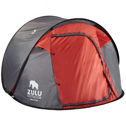 Namiot samorozkładający się Zulu Dome 3 Speedy szary/czerwony