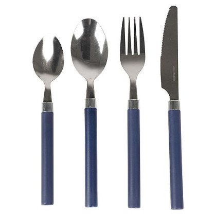 Zestaw sztućców Bo-Camp Cutlery Set 4 kusy pro 1 osobu niebieski Navy