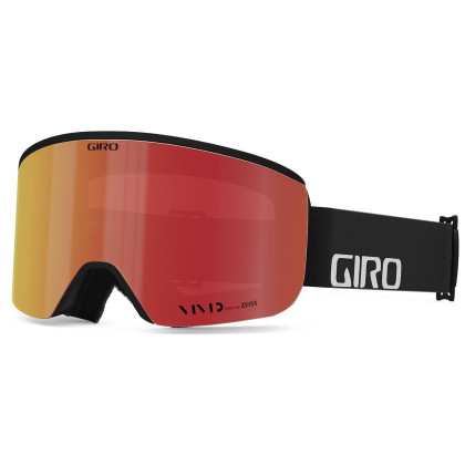 Gogle narciarskie Giro Axis Black Wordmark Vivid Ember/Vivid Infrared (2skla) czarny VividEmber/VividInfrared