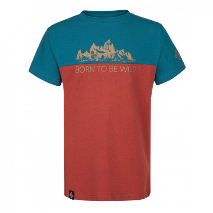 T-shirt dziecięcy Kilpi Salo -JB czerwony/niebieski TRQ