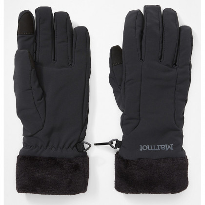 Rękawiczki damskie Marmot Wm's Fuzzy Wuzzy Glove (DWR) czarny Black
