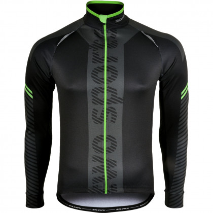 Męska koszulka kolarska Silvini Grande MD1121 czarny/zielony Blackgreen