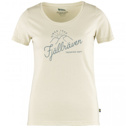 Koszulka damska Fjällräven Sunrise T-shirt W biały Chalk White