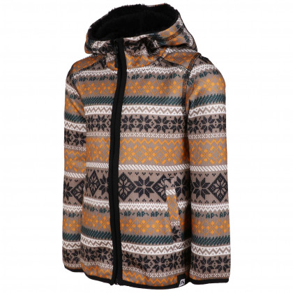 Sweter dziecięcy Alpine Pro Oko brązowy