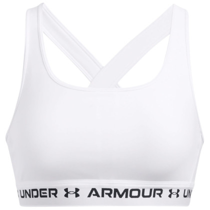 Sportowy biustonosz Under Armour Crossback Mid Bra biały WHT