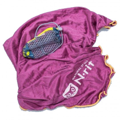 Ręcznik N-Rit Super Light Towel L różowy Purple