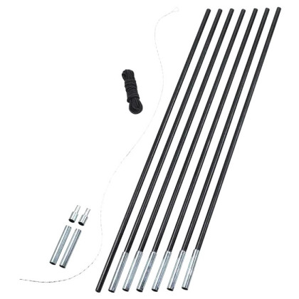 Pręty Easy Camp Pole DIY Set 9,5 mm czarny Black