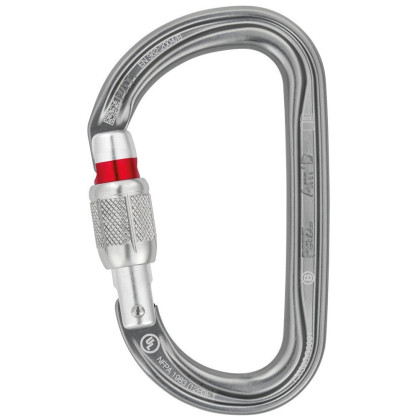 Karabinek Petzl AmD Screw-Lock srebrny