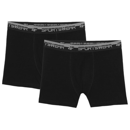 Męskie bokserki 4F Boxer Shorts M036 (2Pack) czarny Black