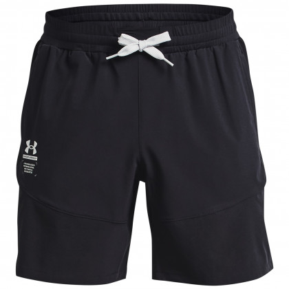 Męskie szorty Under Armour Armourprint Woven Shorts czarny Black / / Halo Gray