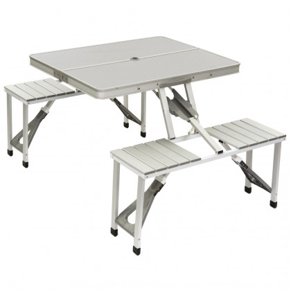 Stół z ławkami Bo-Camp Picnic table zarys Grey