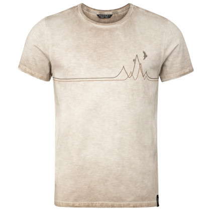 Koszulka męska Chillaz Rigi Mountain Line beżowy SandWashed