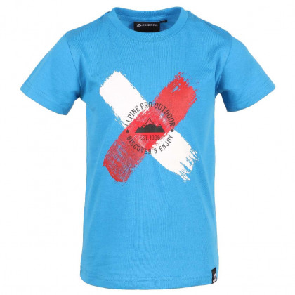 T-shirt dziecięcy Alpine Pro Biltmoro niebieski