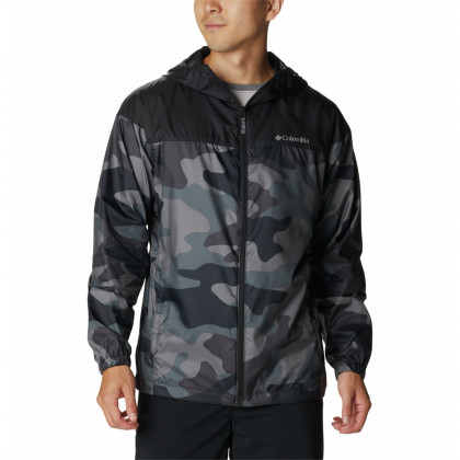 Męska wiatrówka Columbia Flash Challenger Novelty Windbreaker maskujący Black Mod Camo Print