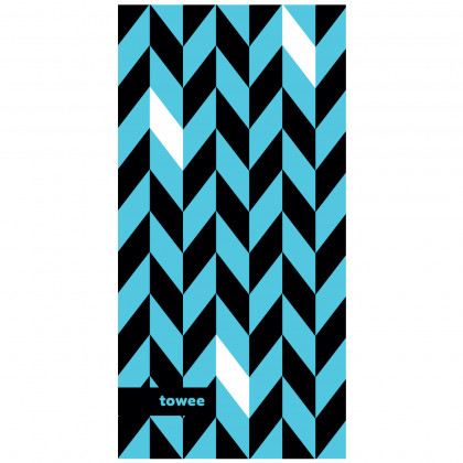 Ręcznik Towee Dynamic 50x100 cm niebieski/czarny Blue