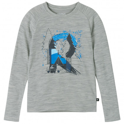T-shirt dziecięcy Reima Viisas zarys Melange Grey