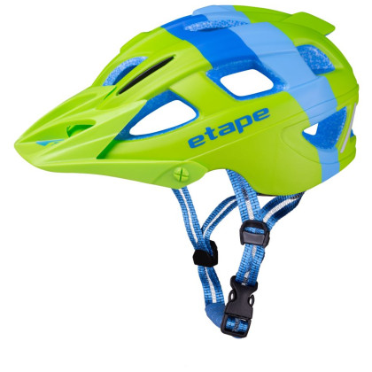 Dziecięcy kask rowerowy Etape Hero niebieski/zielony Green/BlueMat