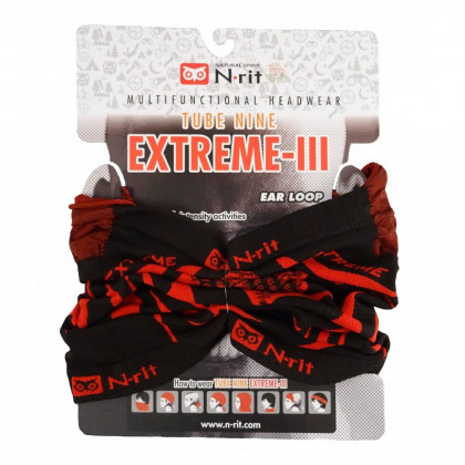 Komin N-Rit Extreme III czarny/czerwony Black/Red