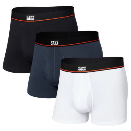 Męskie bokserki Saxx Non-Stop Stretch Cotton Trunk 3Pk czarny/biały black/deep navy/white