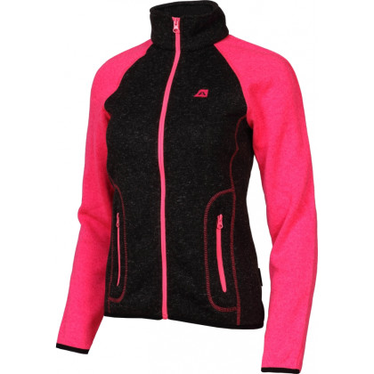Sweter damski Alpine Pro Shura czarny/różówy Black/Pink