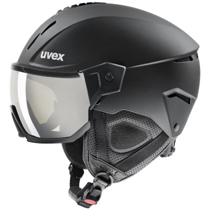 Kask narciarski Uvex Instinct Visor czarny black mat