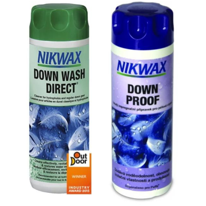 Impregnacja Nikwax Down wash direct + Down Proof 2x 300ml