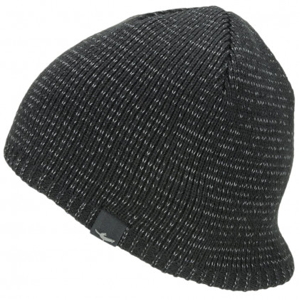Wodoodporna czapka SealSkinz WP Cold Weather Reflective czarny Black