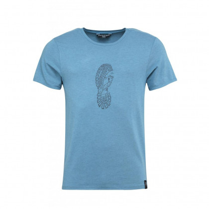 Koszulka męska Chillaz Solstein Leave A Footprint niebieski blue melange