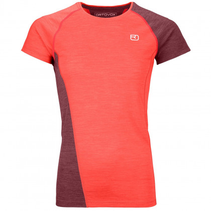 Damska koszulka Ortovox W's 120 Cool Tec Fast Upward T-Shirt czerwony Coral Blend