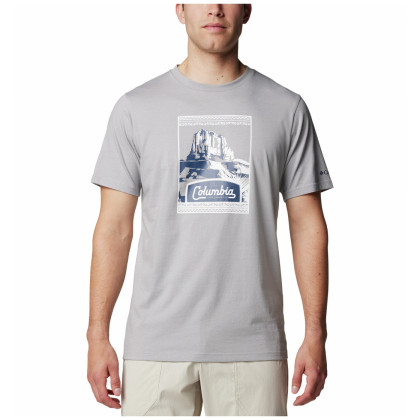 Koszulka męska Columbia Csc™ Seasonal Logo Tee szary Columbia Grey Hthr, Arid Trails