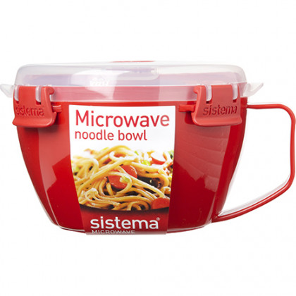 Miska na makaron Sistema Microwave Noodle Bowl czerwony red