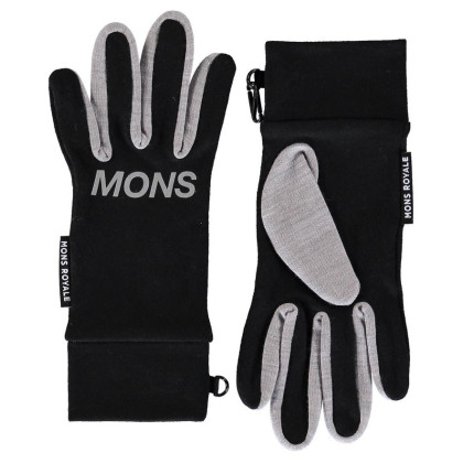 Rękawiczki Mons Royale Unisex Elevation Gloves czarny/szary