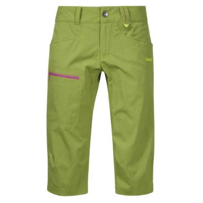 Damskie spodnie 3/4 Bergans Utne Lady Pirate zielony Springgreen/Pinkrose