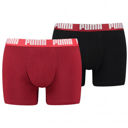 Męskie bokserki Puma Basic Boxer 2P czerwony red