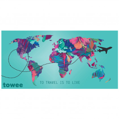 Ręcznik szybkoschnący Towee Travel The World 80x160 cm mix1 TravelTheWorld