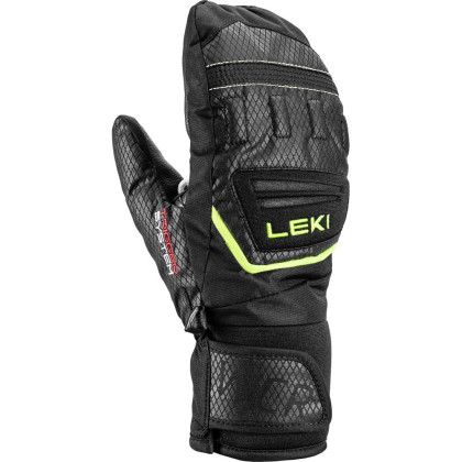 Rękawice narciarskie Leki WCR Team 3D Junior Mitt czarny/zielony black-ice lemon