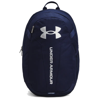 Plecak Under Armour Hustle Lite Backpack ciemnoniebieski Midnight Navy / Midnight Navy / Metallic Silver