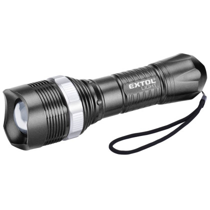 Latarka Extol 40lm, ZOOM, 1W LED, tworzywo ABS