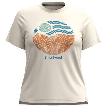 Koszulka damska Smartwool Horizon View Short Sleeve Graphic Tee beżowy almond