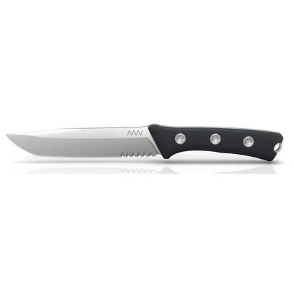 Nóż Acta non verba P400 - SERRATED EDGE czarny Black