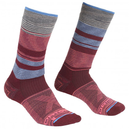Skarpetki Ortovox All Mountain Mid Socks Warm W bordowy Multicolour