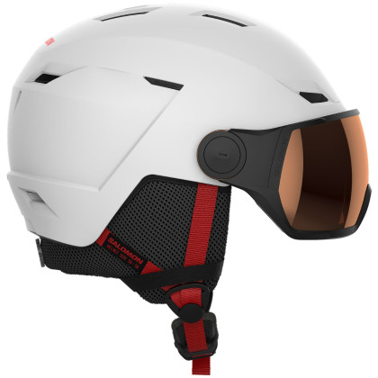 Kask narciarski Salomon Pioneer Lt Visor Rental biały White