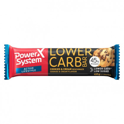 Baton Power System LOWER CARB Cookies&Cream Bar with 45% Protein 40g