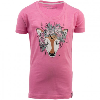 T-shirt dziecięcy Alpine Pro Zaliko różowy