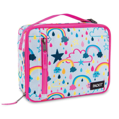 Pojemnik na jedzenie Packit Classic Lunch Box różówy/szary Rainbow Sky