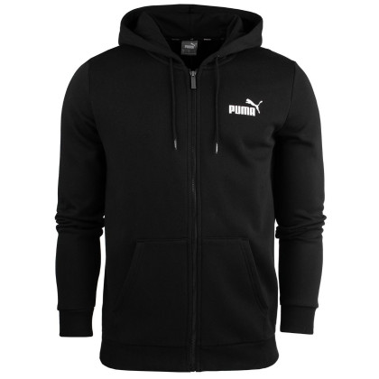 Męska bluza Puma ESS Small Logo FZ Hoodie FL czarny black