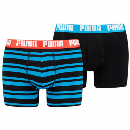 Męskie bokserki Puma Heritage Stripe Boxer 2P mix1 bright blue