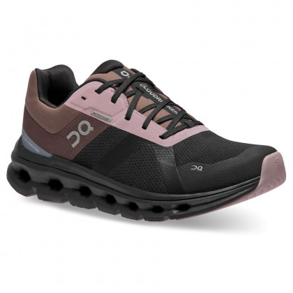 Damskie buty do biegania On Running Cloudrunner Waterproof Black/Grape brązowy Black/Grape